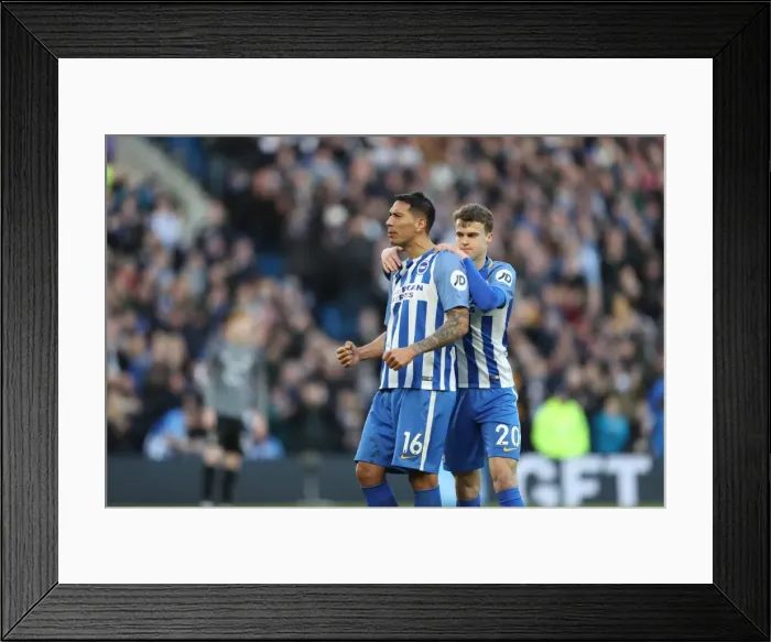 Framed Print : Brighton and Hove Albion vs. Coventry City: FA Cup 5th Round Battle at American Express Community Stadium (17FEB18) Framed Print : Brighton and Hove Albion vs. Coventry City: FA Cup 5th Round Battle at American Express Community Stadium (17FEB18)