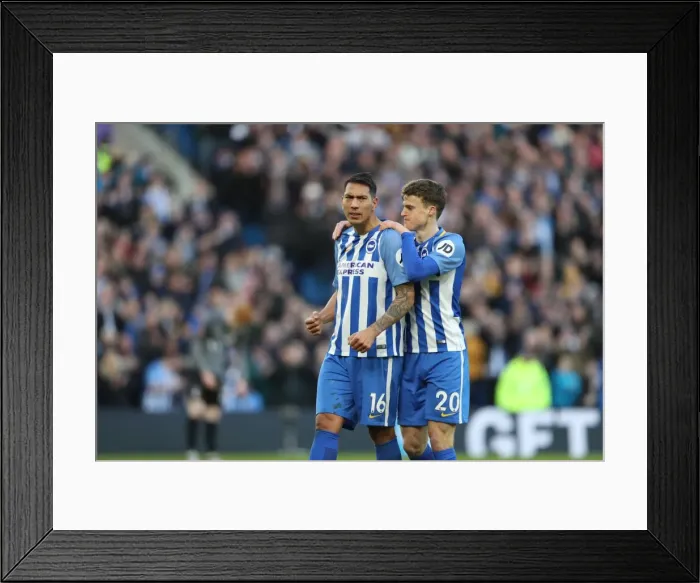 Framed Print : Brighton and Hove Albion vs. Coventry City: FA Cup 5th Round Battle at American Express Community Stadium (17FEB18) Framed Print : Brighton and Hove Albion vs. Coventry City: FA Cup 5th Round Battle at American Express Community Stadium (17FEB18)
