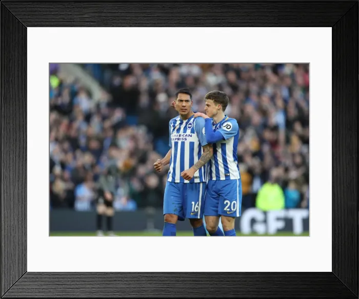 Framed Print : Brighton and Hove Albion vs. Coventry City: FA Cup 5th Round Battle at American Express Community Stadium (17FEB18) Framed Print : Brighton and Hove Albion vs. Coventry City: FA Cup 5th Round Battle at American Express Community Stadium (17FEB18)