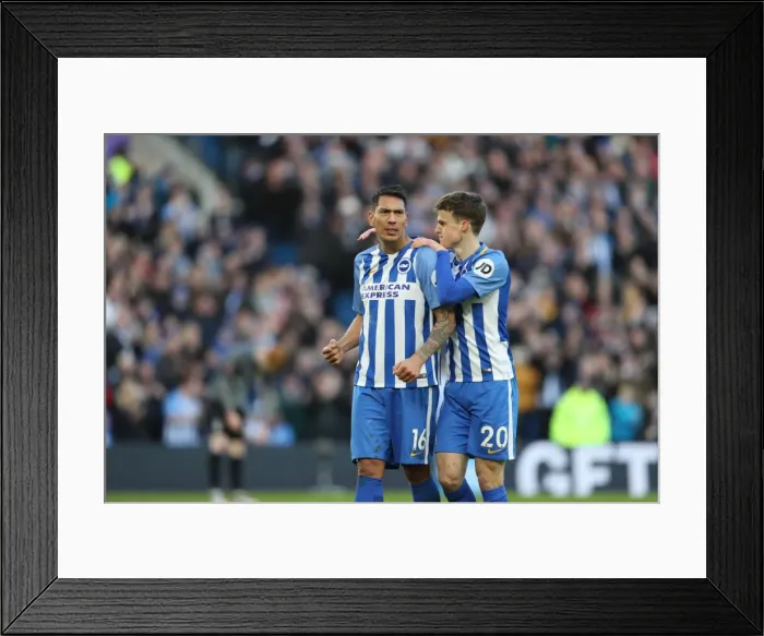 Framed Print : Brighton and Hove Albion vs. Coventry City: FA Cup 5th Round Battle at American Express Community Stadium (17FEB18) Framed Print : Brighton and Hove Albion vs. Coventry City: FA Cup 5th Round Battle at American Express Community Stadium (17FEB18)