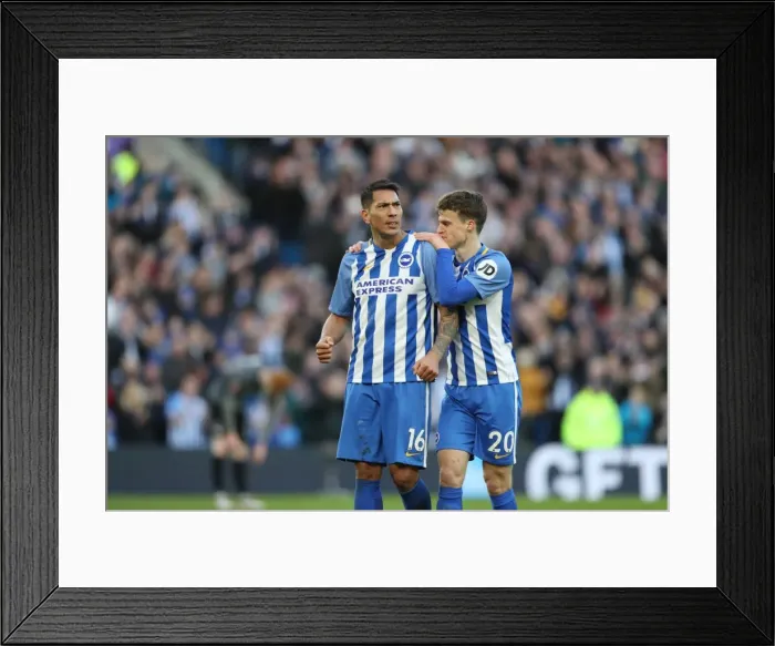 Framed Print : Brighton and Hove Albion vs. Coventry City: FA Cup 5th Round Battle at the American Express Community Stadium (17FEB18) Framed Print : Brighton and Hove Albion vs. Coventry City: FA Cup 5th Round Battle at the American Express Community Stadium (17FEB18)
