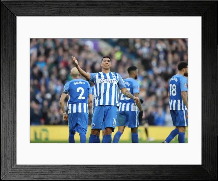 Framed Print : Brighton and Hove Albion vs. Coventry City: FA Cup 5th Round Battle at the American Express Community Stadium (17FEB18) Framed Print : Brighton and Hove Albion vs. Coventry City: FA Cup 5th Round Battle at the American Express Community Stadium (17FEB18)