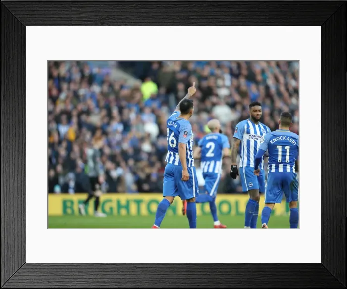 Framed Print : Brighton and Hove Albion vs. Coventry City: FA Cup 5th Round Clash at the American Express Community Stadium (17FEB18) Framed Print : Brighton and Hove Albion vs. Coventry City: FA Cup 5th Round Clash at the American Express Community Stadium (17FEB18)