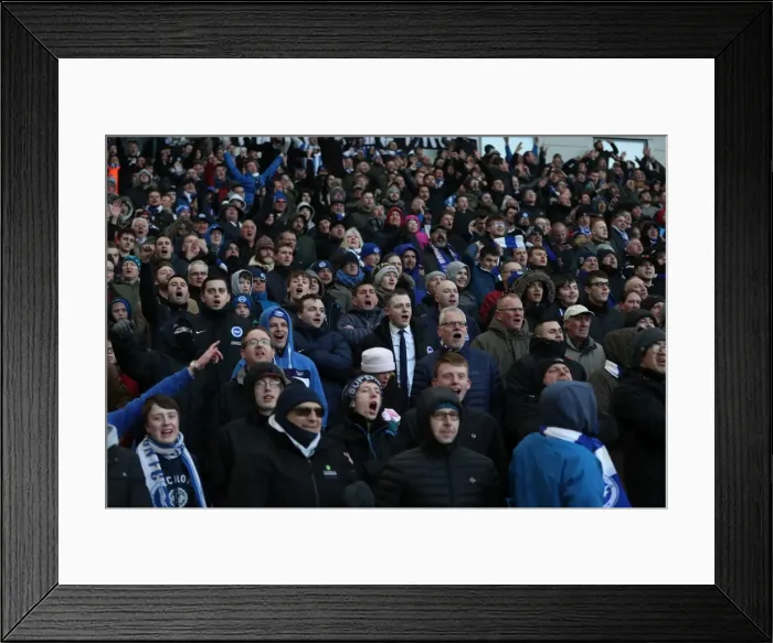 Framed Print : Intense Premier League Showdown: Brighton & Hove Albion vs Swansea City (24FEB18) Framed Print : Intense Premier League Showdown: Brighton & Hove Albion vs Swansea City (24FEB18)