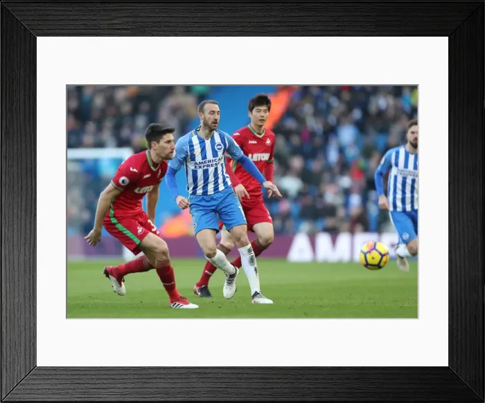Framed Print : Intense Premier League Showdown: Brighton & Hove Albion vs Swansea City (24FEB18) Framed Print : Intense Premier League Showdown: Brighton & Hove Albion vs Swansea City (24FEB18)