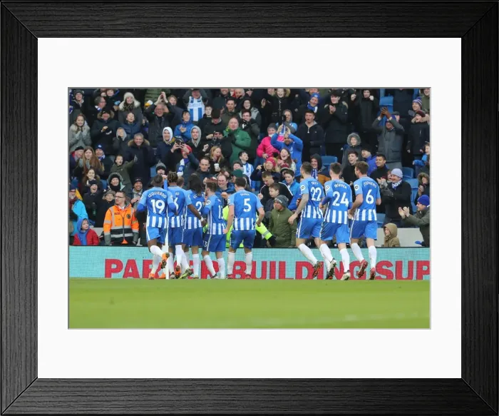Framed Print : Premier League Showdown: Brighton & Hove Albion vs Swansea City (24FEB18) - American Express Community Stadium Framed Print : Premier League Showdown: Brighton & Hove Albion vs Swansea City (24FEB18) - American Express Community Stadium
