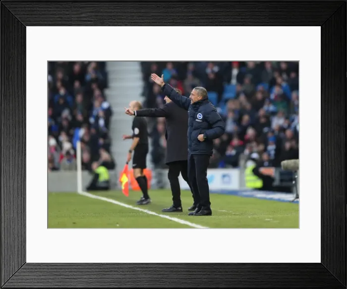 Framed Print : Intense Premier League Showdown: Brighton & Hove Albion vs Swansea City - 24th February 2018 Framed Print : Intense Premier League Showdown: Brighton & Hove Albion vs Swansea City - 24th February 2018