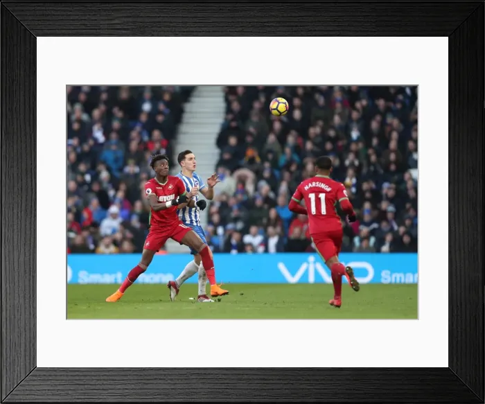 Framed Print : Intense Premier League Showdown: Brighton & Hove Albion vs Swansea City (24FEB18) Framed Print : Intense Premier League Showdown: Brighton & Hove Albion vs Swansea City (24FEB18)