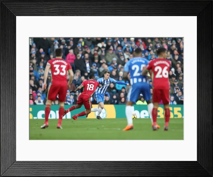 Framed Print : Brighton and Hove Albion vs Swansea City: A Premier League Clash at American Express Community Stadium (24FEB18) Framed Print : Brighton and Hove Albion vs Swansea City: A Premier League Clash at American Express Community Stadium (24FEB18)
