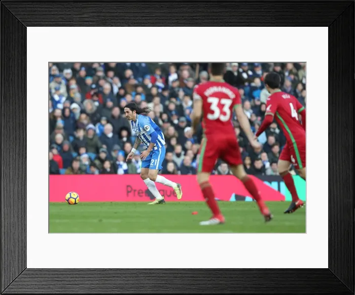 Framed Print : Intense Premier League Showdown: Brighton & Hove Albion vs Swansea City (24FEB18) Framed Print : Intense Premier League Showdown: Brighton & Hove Albion vs Swansea City (24FEB18)
