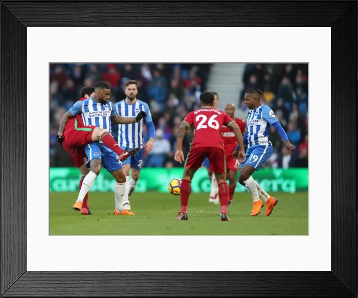 Framed Print : Intense Premier League Showdown: Brighton & Hove Albion vs Swansea City (24FEB18) Framed Print : Intense Premier League Showdown: Brighton & Hove Albion vs Swansea City (24FEB18)