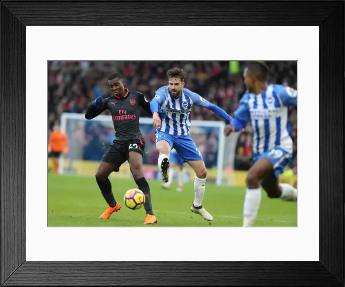 Framed Print : Propper vs. Nketiah: Intense Midfield Battle in Brighton and Hove Albion vs. Arsenal (04MAR18) Framed Print : Propper vs. Nketiah: Intense Midfield Battle in Brighton and Hove Albion vs. Arsenal (04MAR18)