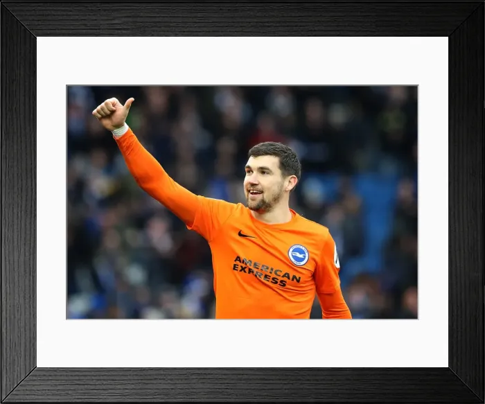 Framed Print : Brighton and Hove Albion's Mat Ryan Celebrates Historic Premier League Victory Over Arsenal (04MAR18) Framed Print : Brighton and Hove Albion's Mat Ryan Celebrates Historic Premier League Victory Over Arsenal (04MAR18)