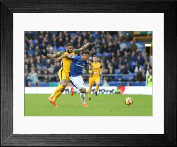 Framed Print : Intense Premier League Showdown: Everton vs. Brighton and Hove Albion at Goodison Park (10MAR18) Framed Print : Intense Premier League Showdown: Everton vs. Brighton and Hove Albion at Goodison Park (10MAR18)