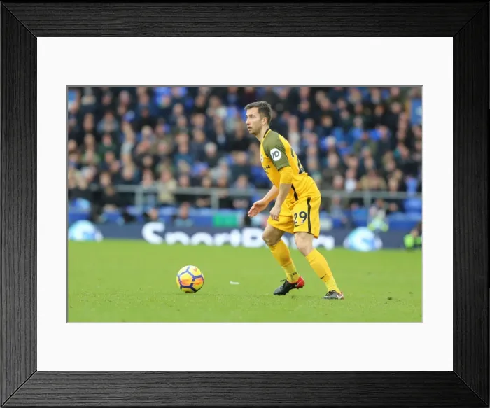Framed Print : Intense Premier League Showdown: Everton vs. Brighton and Hove Albion at Goodison Park (10MAR18)