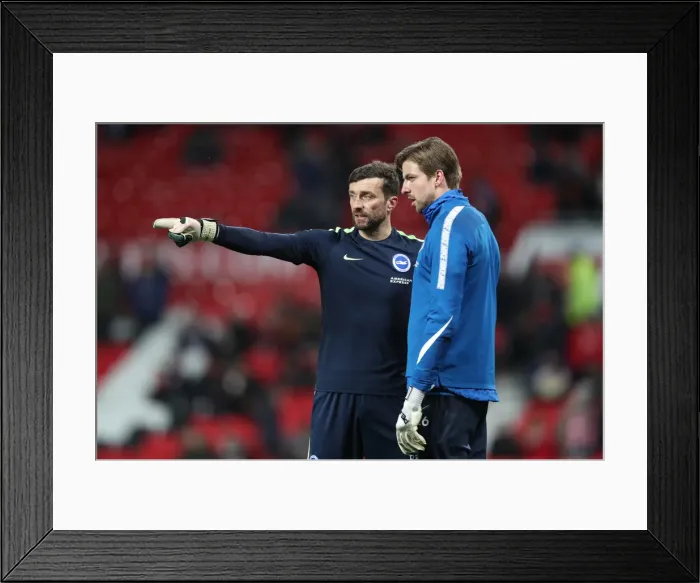 Framed Print : FA Cup Quarterfinal: Manchester United vs. Brighton and Hove Albion Showdown at Old Trafford (17.03.18)