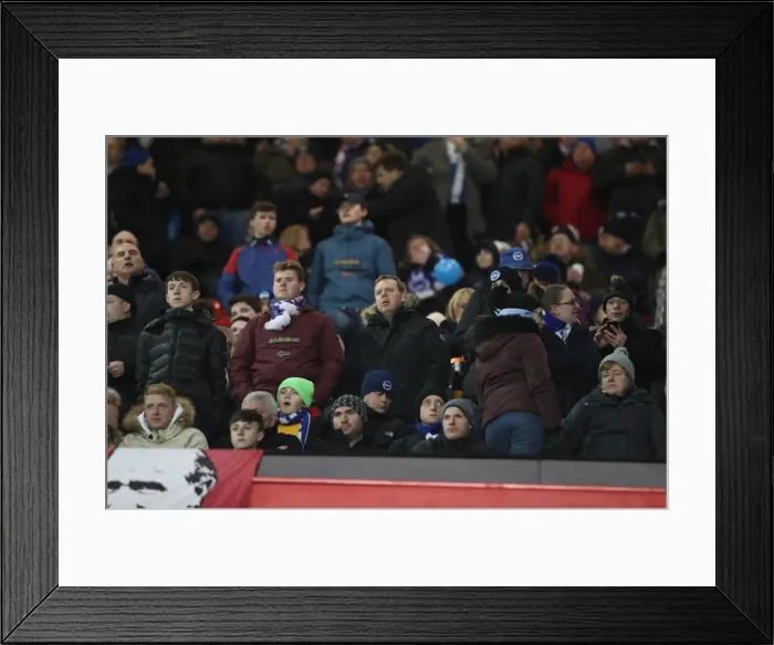Framed Print : FA Cup Quarterfinal: Manchester United vs. Brighton and Hove Albion Showdown (17MAR18)