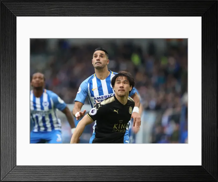 Framed Print : Action-Packed Premier League Showdown: Brighton & Hove Albion vs. Leicester City (31MAR18) Framed Print : Action-Packed Premier League Showdown: Brighton & Hove Albion vs. Leicester City (31MAR18)
