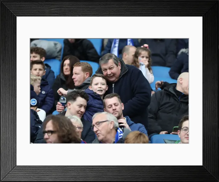 Framed Print : Intense Premier League Showdown: Brighton & Hove Albion vs. Leicester City (31MAR18)