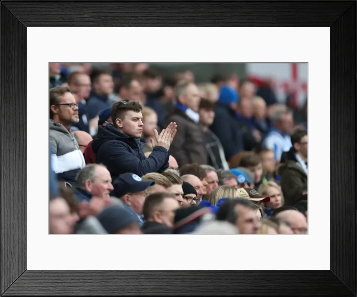 Framed Print : Premier League Showdown: Brighton & Hove Albion vs. Leicester City (31MAR18), American Express Community Stadium Framed Print : Premier League Showdown: Brighton & Hove Albion vs. Leicester City (31MAR18), American Express Community Stadium