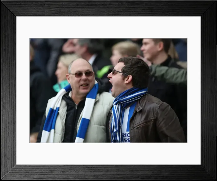 Framed Print : Intense Premier League Showdown: Brighton & Hove Albion vs. Leicester City (31MAR18) Framed Print : Intense Premier League Showdown: Brighton & Hove Albion vs. Leicester City (31MAR18)