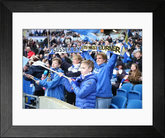 Framed Print : Intense Premier League Showdown: Brighton & Hove Albion vs. Leicester City - 31st March 2018 Framed Print : Intense Premier League Showdown: Brighton & Hove Albion vs. Leicester City - 31st March 2018