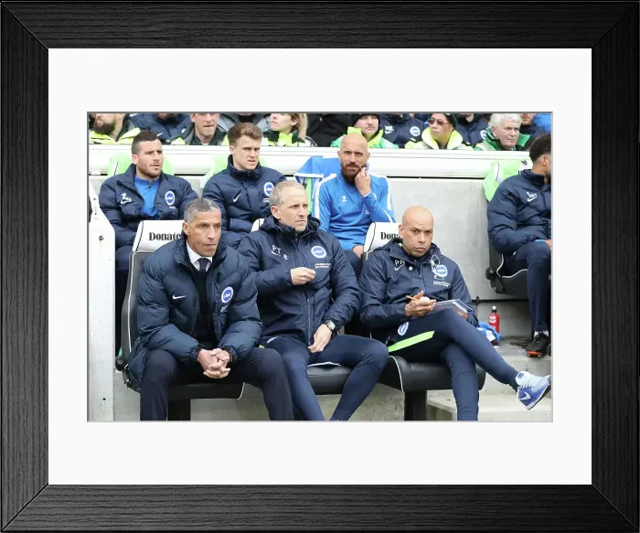 Framed Print : Premier League Showdown: Brighton & Hove Albion vs. Leicester City (31MAR18), American Express Community Stadium Framed Print : Premier League Showdown: Brighton & Hove Albion vs. Leicester City (31MAR18), American Express Community Stadium