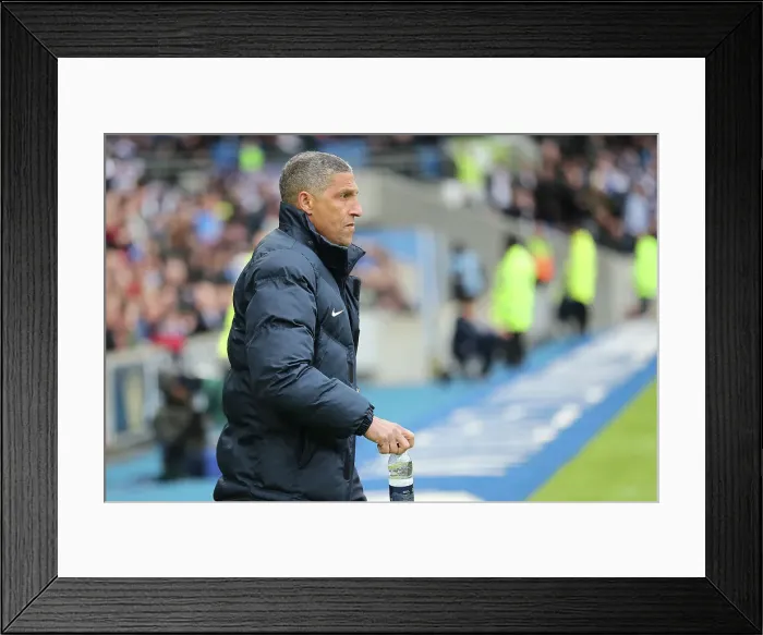 Framed Print : Intense Premier League Showdown: Brighton & Hove Albion vs. Leicester City (31MAR18) Framed Print : Intense Premier League Showdown: Brighton & Hove Albion vs. Leicester City (31MAR18)