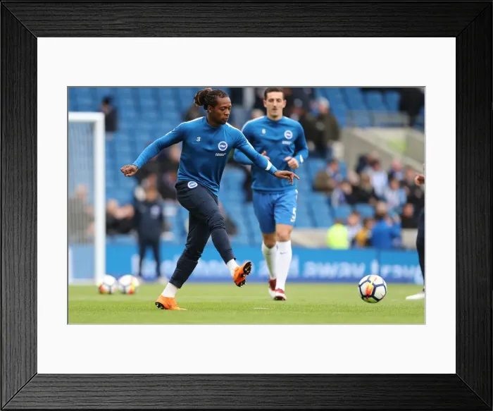Framed Print : Intense Premier League Showdown: Brighton & Hove Albion vs. Leicester City (31MAR18) Framed Print : Intense Premier League Showdown: Brighton & Hove Albion vs. Leicester City (31MAR18)