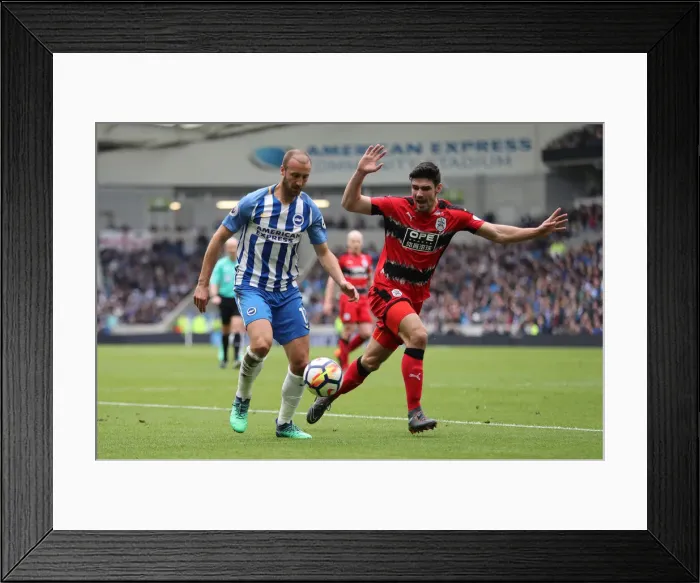 Framed Print : Premier League Showdown: Brighton & Hove Albion vs. Huddersfield Town (07APR18) - American Express Community Stadium Framed Print : Premier League Showdown: Brighton & Hove Albion vs. Huddersfield Town (07APR18) - American Express Community Stadium