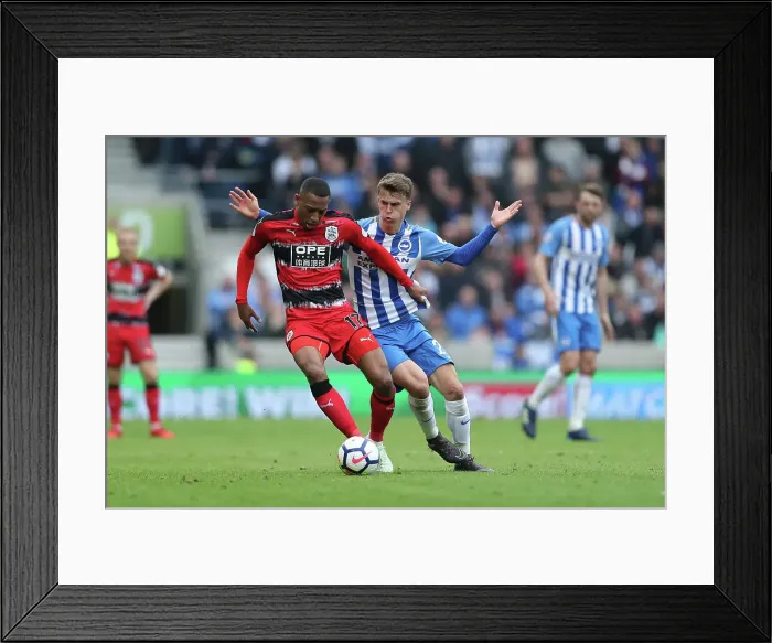 Framed Print : Brighton and Hove Albion vs. Huddersfield Town: Premier League Showdown at American Express Community Stadium (07APR18) Framed Print : Brighton and Hove Albion vs. Huddersfield Town: Premier League Showdown at American Express Community Stadium (07APR18)