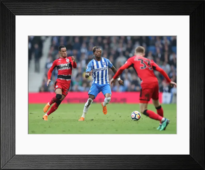 Framed Print : Brighton and Hove Albion vs. Huddersfield Town: A Premier League Clash at American Express Community Stadium (07.04.2018) Framed Print : Brighton and Hove Albion vs. Huddersfield Town: A Premier League Clash at American Express Community Stadium (07.04.2018)