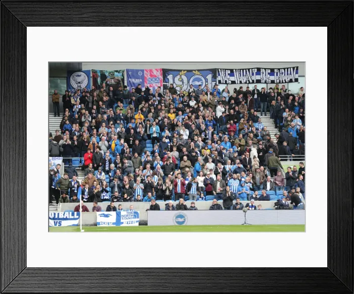 Framed Print : Brighton and Hove Albion vs. Huddersfield Town: Premier League Battle at American Express Community Stadium (07APR18) Framed Print : Brighton and Hove Albion vs. Huddersfield Town: Premier League Battle at American Express Community Stadium (07APR18)
