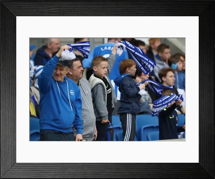Framed Print : Premier League Showdown: Brighton & Hove Albion vs. Huddersfield Town (07APR18) - American Express Community Stadium Framed Print : Premier League Showdown: Brighton & Hove Albion vs. Huddersfield Town (07APR18) - American Express Community Stadium