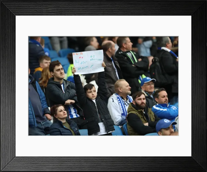 Framed Print : Brighton and Hove Albion vs. Huddersfield Town: Premier League Showdown at American Express Community Stadium (April 7, 2018) Framed Print : Brighton and Hove Albion vs. Huddersfield Town: Premier League Showdown at American Express Community Stadium (April 7, 2018)