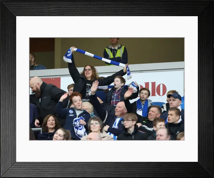 Framed Print : Premier League Showdown: Brighton & Hove Albion vs. Huddersfield Town (07APR18) - American Express Community Stadium Framed Print : Premier League Showdown: Brighton & Hove Albion vs. Huddersfield Town (07APR18) - American Express Community Stadium