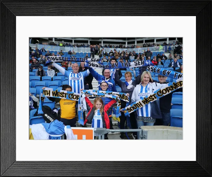 Framed Print : Brighton and Hove Albion vs. Huddersfield Town: Premier League Showdown at American Express Community Stadium (07APR18) Framed Print : Brighton and Hove Albion vs. Huddersfield Town: Premier League Showdown at American Express Community Stadium (07APR18)