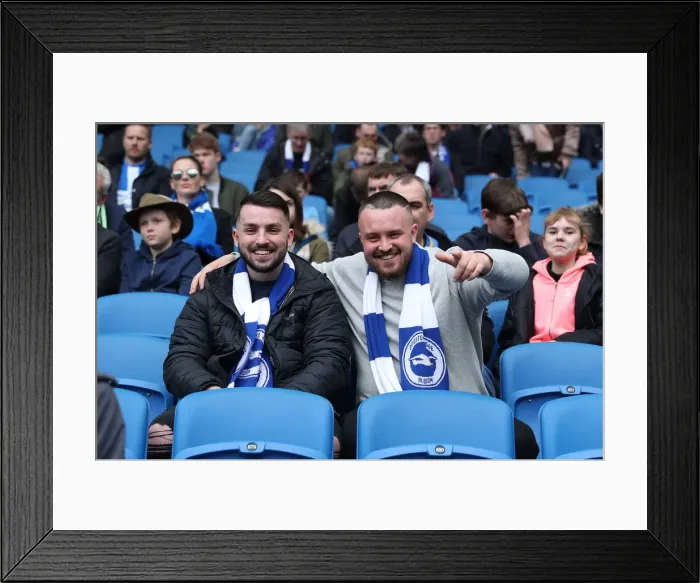 Framed Print : Premier League Showdown: Brighton & Hove Albion vs. Huddersfield Town (07APR18) - American Express Community Stadium Framed Print : Premier League Showdown: Brighton & Hove Albion vs. Huddersfield Town (07APR18) - American Express Community Stadium