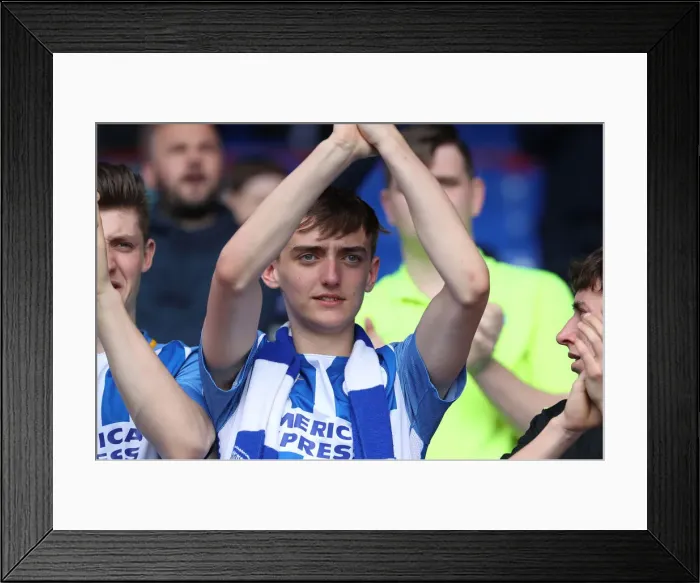 Framed Print : 14APR18: Crystal Palace vs. Brighton & Hove Albion - Intense Premier League Clash at Selhurst Park
