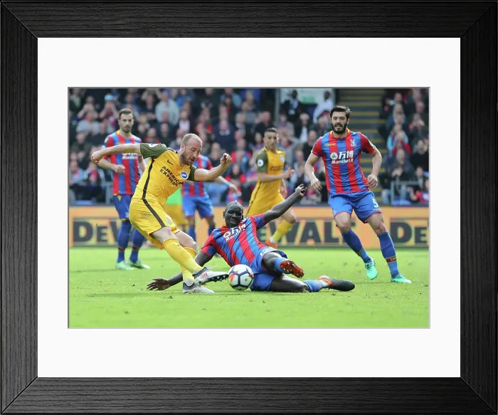 Framed Print : 14APR18: Premier League Battle - Crystal Palace vs. Brighton & Hove Albion at Selhurst Park Framed Print : 14APR18: Premier League Battle - Crystal Palace vs. Brighton & Hove Albion at Selhurst Park
