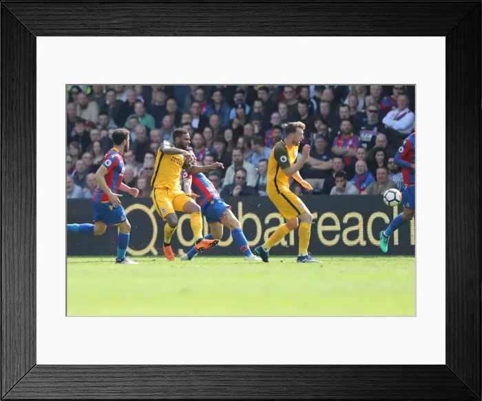 Framed Print : 14APR18: Crystal Palace vs. Brighton & Hove Albion - Intense Premier League Clash at Selhurst Park Framed Print : 14APR18: Crystal Palace vs. Brighton & Hove Albion - Intense Premier League Clash at Selhurst Park