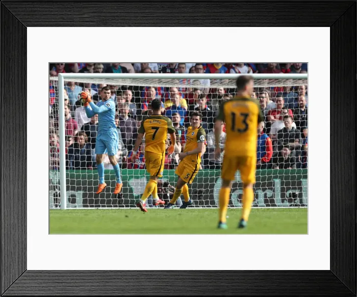Framed Print : 14APR18: Crystal Palace vs. Brighton & Hove Albion - Intense Premier League Clash at Selhurst Park Framed Print : 14APR18: Crystal Palace vs. Brighton & Hove Albion - Intense Premier League Clash at Selhurst Park