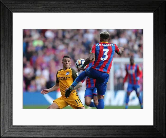 Framed Print : 14APR18: Crystal Palace vs. Brighton & Hove Albion - Intense Premier League Clash at Selhurst Park