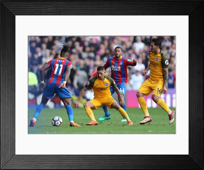 Framed Print : 14APR18: Crystal Palace vs. Brighton & Hove Albion - Intense Premier League Clash at Selhurst Park Framed Print : 14APR18: Crystal Palace vs. Brighton & Hove Albion - Intense Premier League Clash at Selhurst Park
