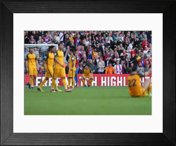 Framed Print : 14APR18: Crystal Palace vs. Brighton & Hove Albion - Intense Premier League Clash at Selhurst Park Framed Print : 14APR18: Crystal Palace vs. Brighton & Hove Albion - Intense Premier League Clash at Selhurst Park