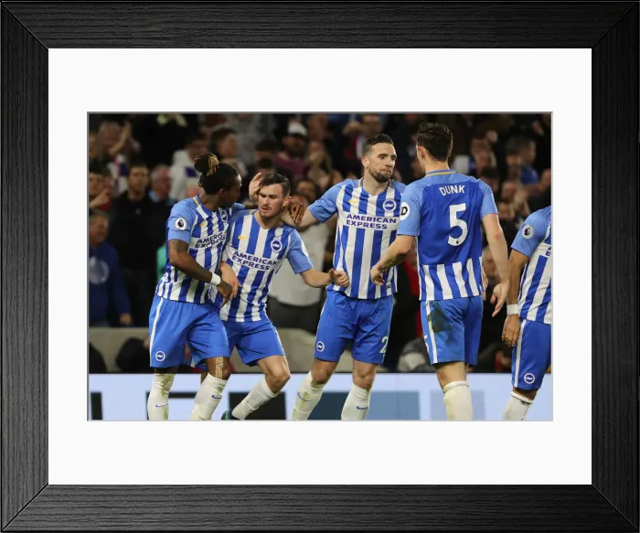 Framed Print : Brighton and Hove Albion vs. Tottenham Hotspur: Premier League Battle at American Express Community Stadium (17APR18)