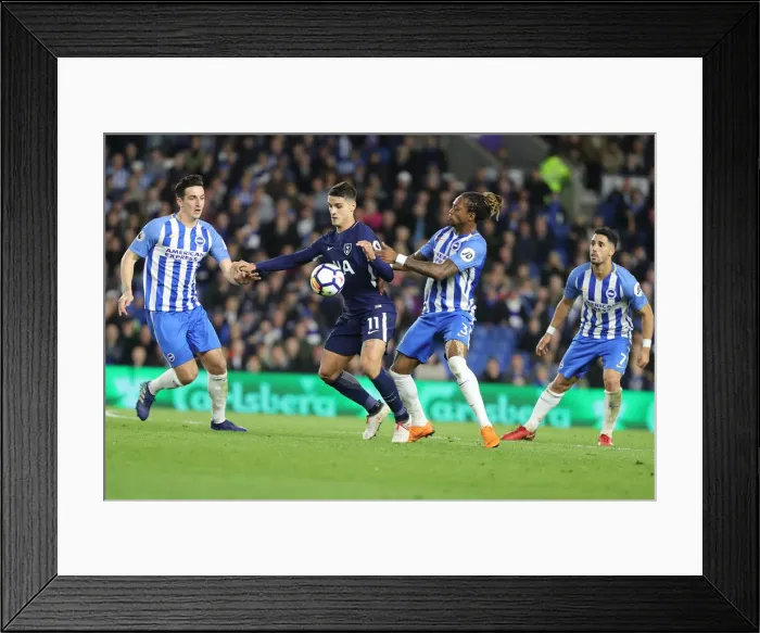Framed Print : Brighton and Hove Albion vs. Tottenham Hotspur: Dunk, Bong, and Lamela in Action (17APR18) Framed Print : Brighton and Hove Albion vs. Tottenham Hotspur: Dunk, Bong, and Lamela in Action (17APR18)