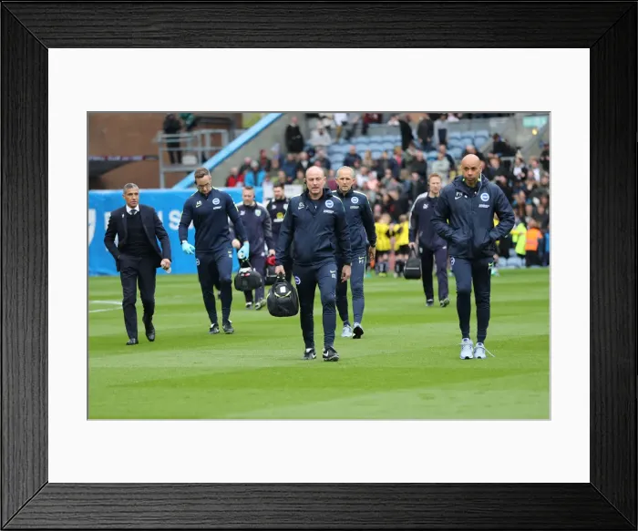 Framed Print : Brighton & Hove Albion vs. Burnley: A Premier League Battle at Turf Moor (28APR18)