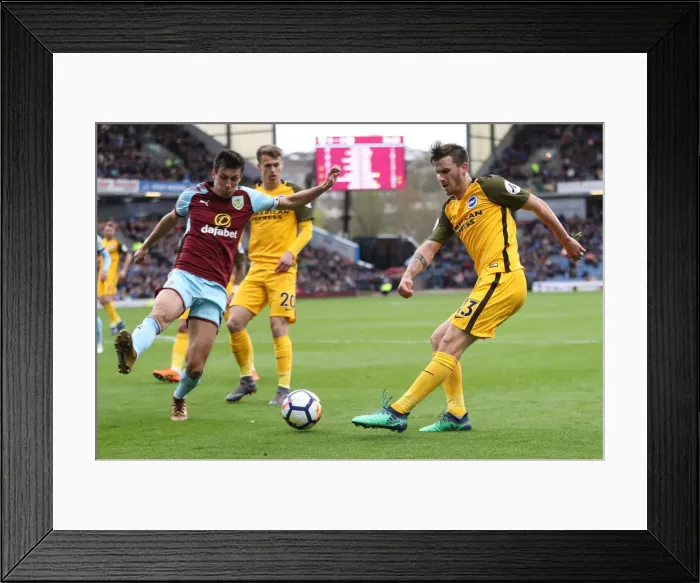 Framed Print : Premier League Showdown: Burnley vs. Brighton & Hove Albion at Turf Moor (28APR18)