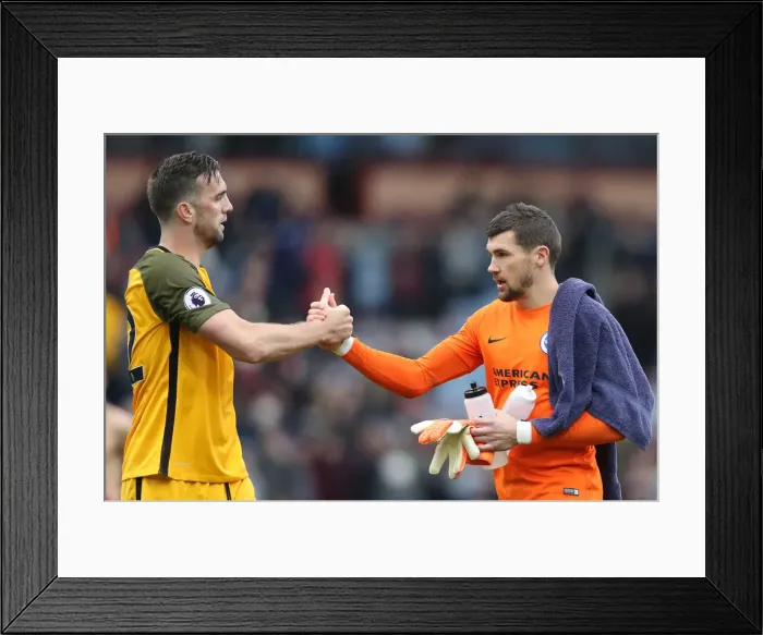 Framed Print : Intense Premier League Showdown: Burnley vs. Brighton & Hove Albion at Turf Moor (28APR18)